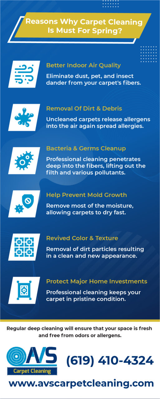 Reasons Why Carpet Cleaning Is Must For Spring Cleaning? [Infographic]