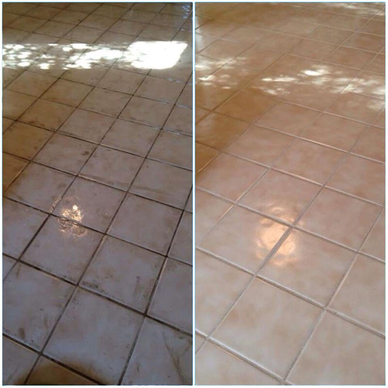 Before After Tile & Grout Cleaning Results