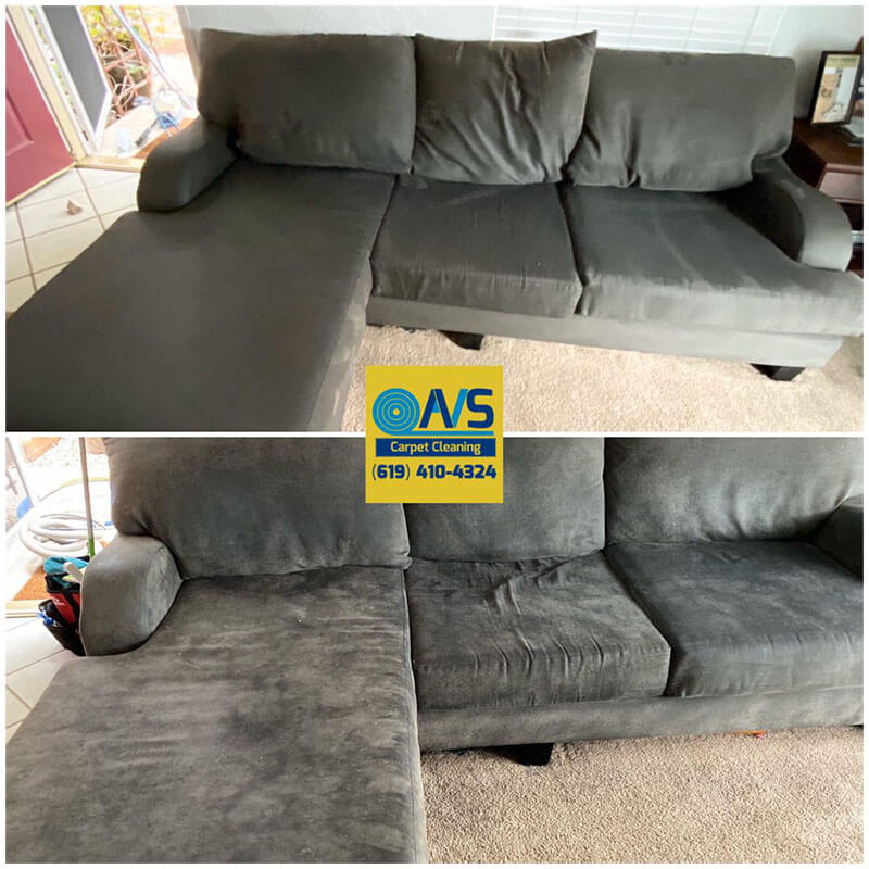 Before After Professional Upholstery Cleaning
