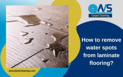 How to remove water spots from laminate flooring?