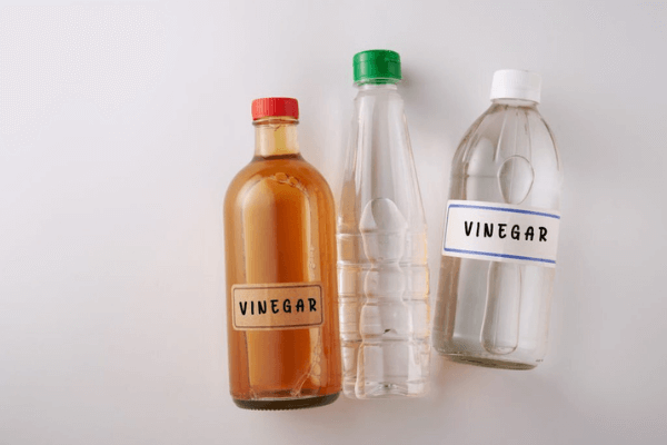 Vinegar and water